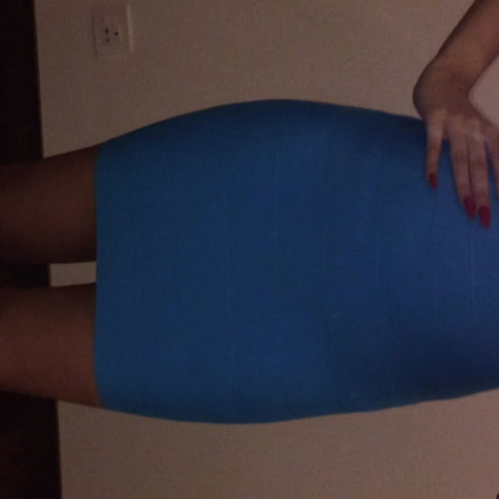 casual threat margot blue bandage mini dress india